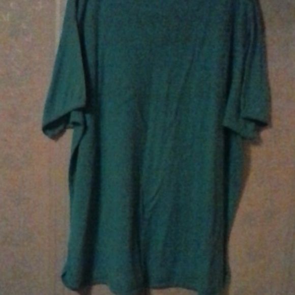 JUST MY SIZE WOMEN'S TURQUOISE SHORT SLEEVE TOP - Picture 3 of 4